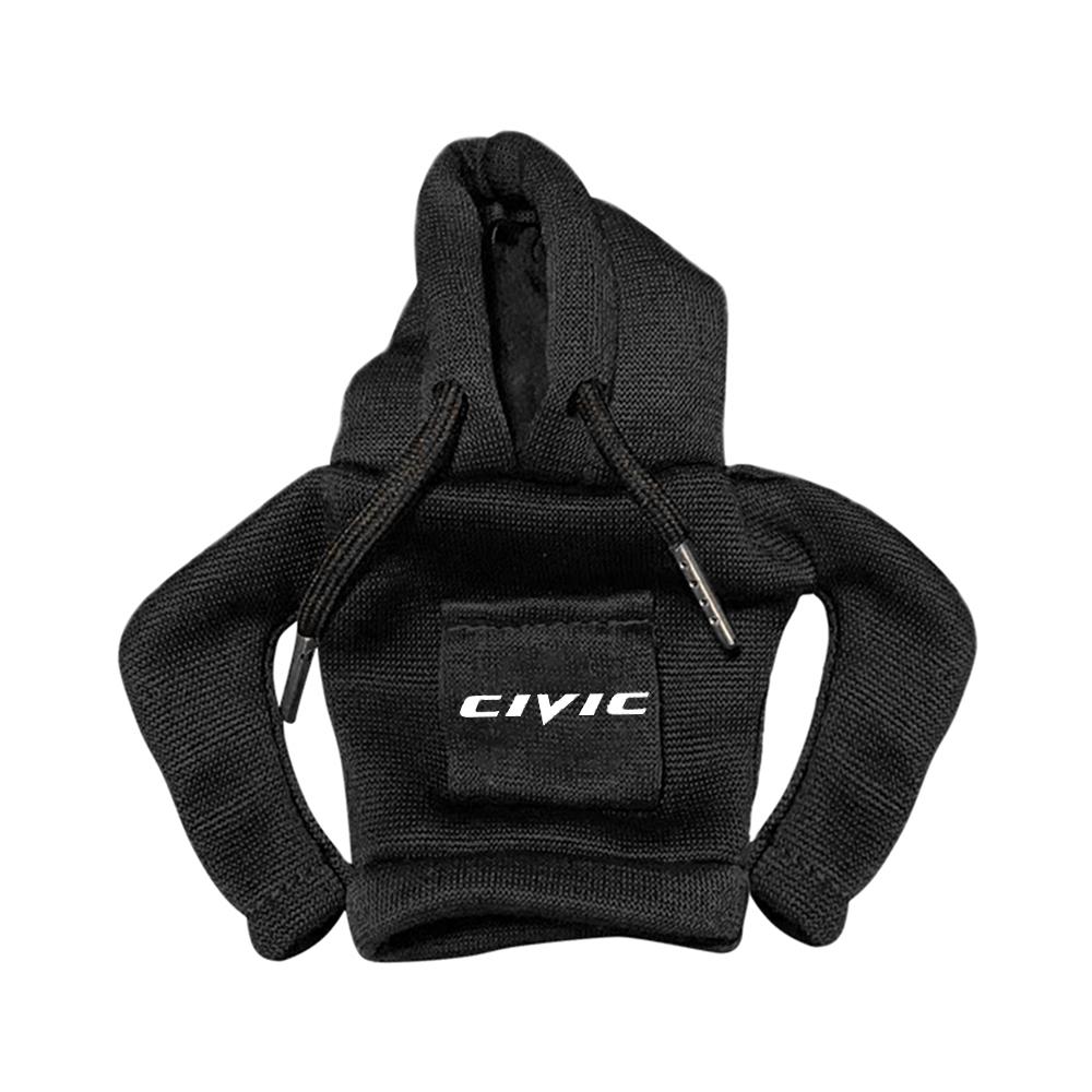 VZH5 Hoodie Car Gear Shift Knob Cover Manual Handle Change Lever Covers Accessories For Honda CIVIC Type R Type S Mugen Pilot DOHC Si