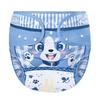 LittleForBig Adult Cloth Diaper Cover with Cute Animal Design, Adjustable Waist and Length, Snaps, Leak-Proof, Breathable, Washable, Blue, Medium