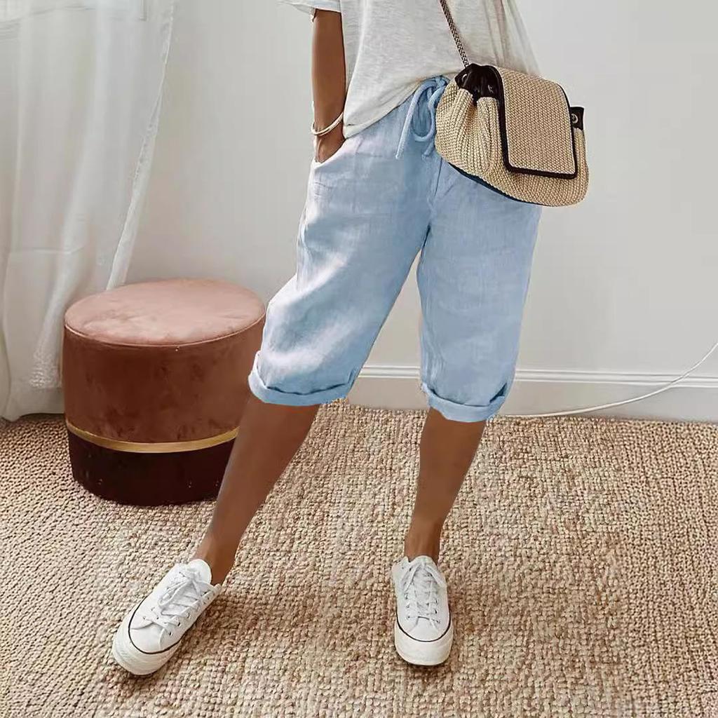 Женские летние шорты Line Running Workout Baggy Shorts Cargo Pants with Pockets