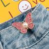 1 Pair Butterfly Waist Buckle For Women Skirt Jeans Adjustable Waist Clip Waist-Narrowing Buttons Metal Pins Clothing Accessories