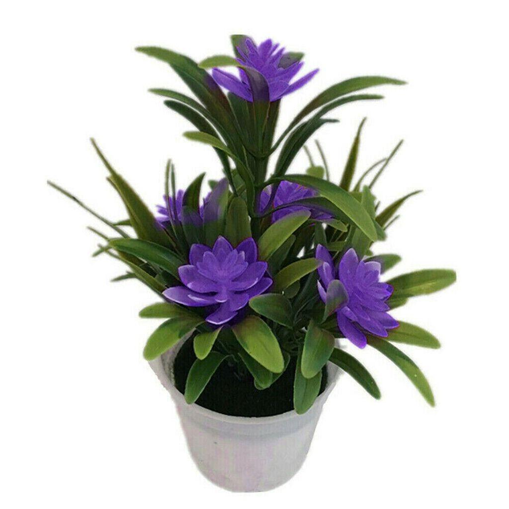 Lifelike Household Tabletop Home Decor Potted Ornaments Simulated Potted Flower Artificial Flower