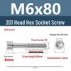 Yigu 201 Stainless Steel Cup Head Hexagon Screws and Bolts - M3, M4, M5, M6