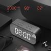 Беспроводной Bluetooth светодиодный будильник с динамиком, зеркалом и подарочной картой
