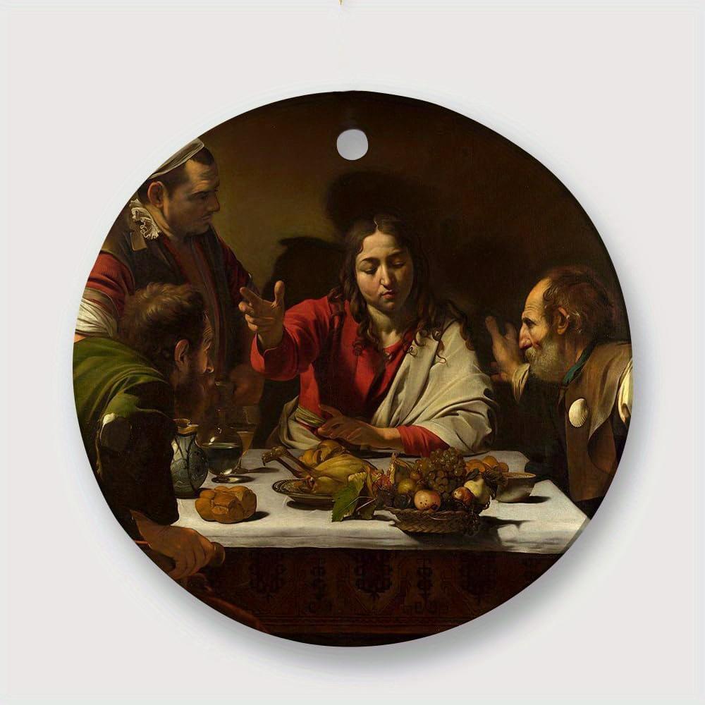 1 шт. 2D Плоская Деревянная Орнаментная Картина Маслом Девы Марии и Младенца Иисуса Нежных Объятий - 20 см