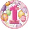 1st Birthday Party Plates (Pack of 8)