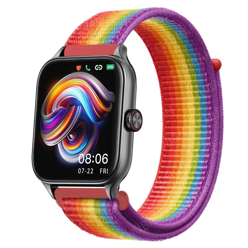20/22mm Nylon Loop for Amazfit GTS4/2/3/3pro/2e/GTS2 Mini/GTR 4 42/47mm/GTR 2e/stratos Bracelet for Amazfit Bip/U/S/lite