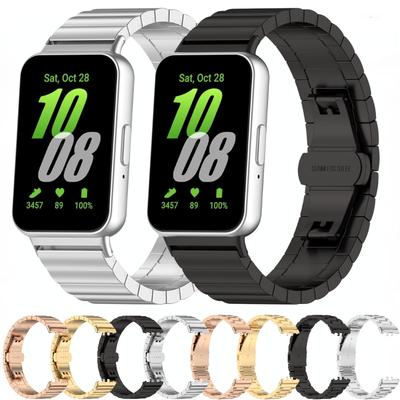 Металлический браслет из нержавеющей стали для Samsung Galaxy Fit 3 Ремешок Браслет Наручный ремешок для Samsung Galaxy Fit 3 SM-R390 Аксессуары для ремешка