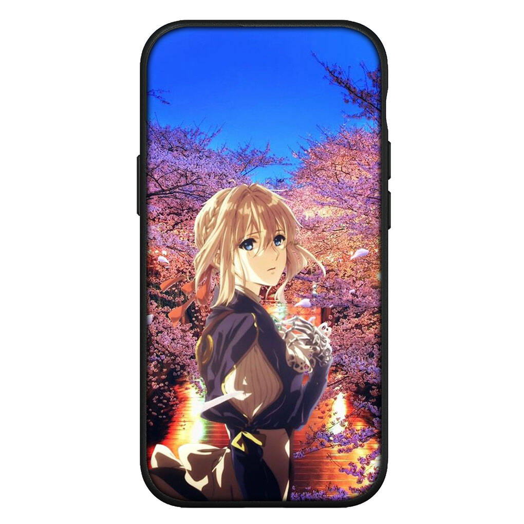 Чехол для iPhone 17 16 15 Xiaomi Poco Redmi Note 14 13 12 11 Pro Max X 9 16e Samsung Galaxy S25 S24 S23 OPPO Huawei Violet Evergarden Чехол для телефона
