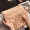 Женские трусики Ice Silk с высокой талией, утягивающие живот, кружевные сексуальные бесшовные хлопковые трусы большого размера, ультратонкие трусы, нижнее белье