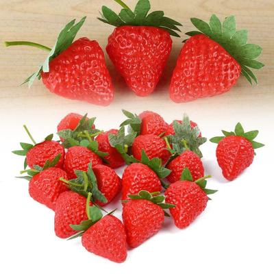 Игрушки для вечеринок с клубникой, реквизит, красный, 20 шт., 3,5 см/1,38 дюйма