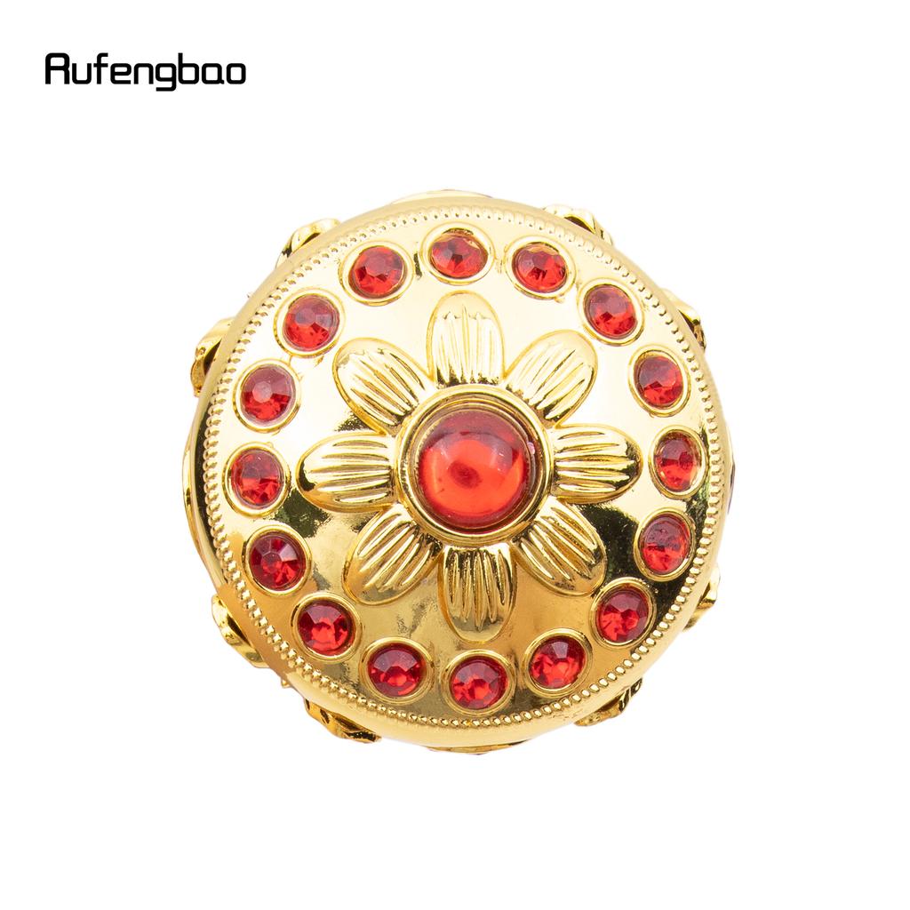 Золотой Красный Цветочный Шар Модная Трость Декоративная Трость Косплей Винтажная Вечеринка Модная Трость Посох 91 см