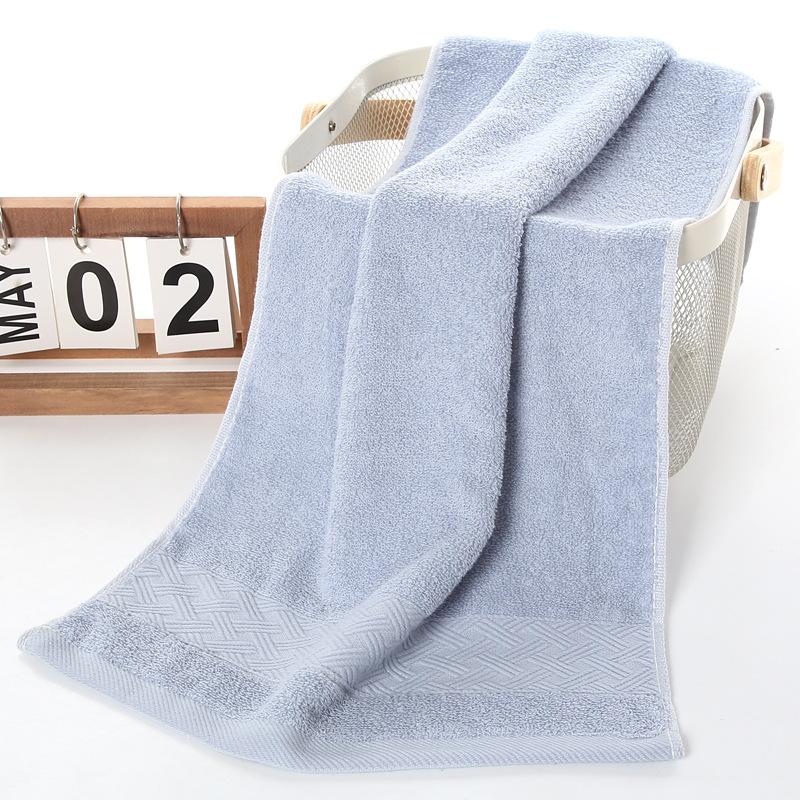 Plain Jacquard Cotton Towel Thickened Face Towel Water-absorbing Household Towel Pure Cotton Towel