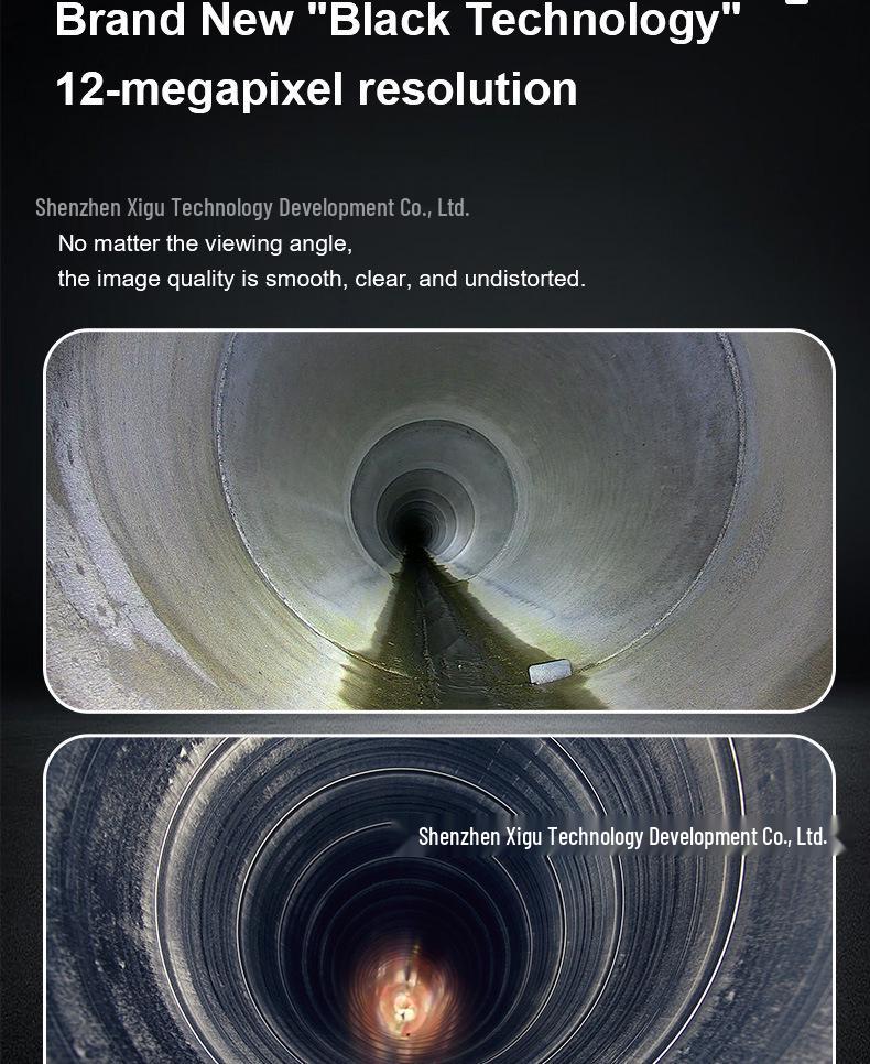 High-Definition Waterproof Sewer Inspection Camera with Zoom and Video Detection