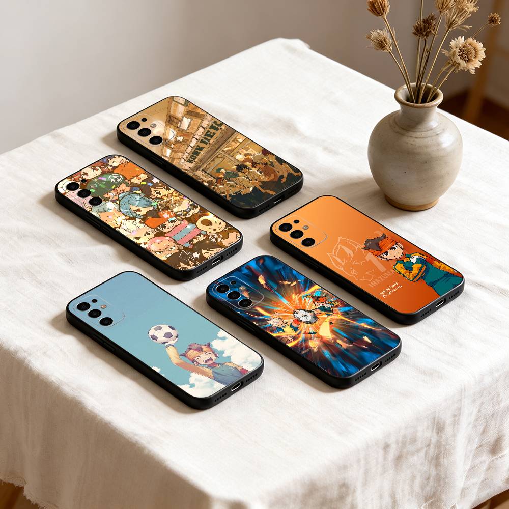 Чехол для телефона Inazumas Anime E-Eleven для Samsung S25, S24, S21, S22, S23, S30, Ultra, S20, Plus, Fe, Lite, Note, 10, Черный чехол
