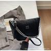 Small bag women's 2025 new messenger bag fashion trend line Korean niche high-end chain handbag women's bag