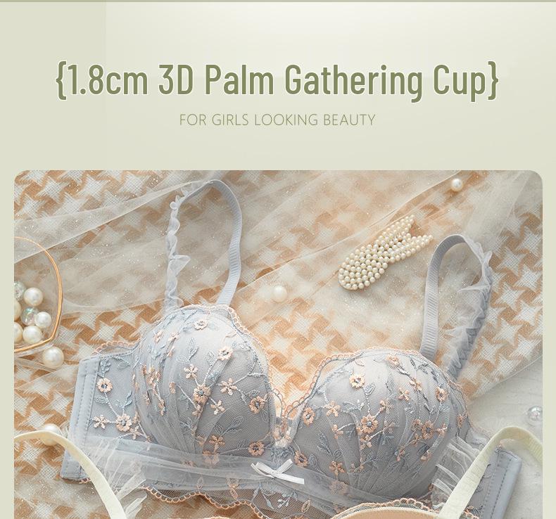 Кружевной пуш-ап комплект для маленькой груди - Без косточек, регулируемый, бесшовный
