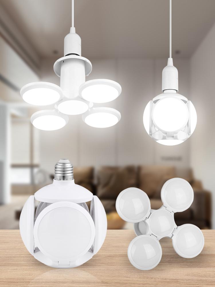 Светодиодный потолочный вентилятор 30 Вт 45 Вт 60 Вт Бытовой потолочный светильник Потолочный светильник для кухни Украшение потолочного вентилятора Лампа в форме листа Глобус