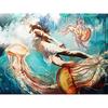 DIY Алмазная картина Девушка на дне моря Алмазная вышивка Мозаика Вышивка крестом Горный хрусталь