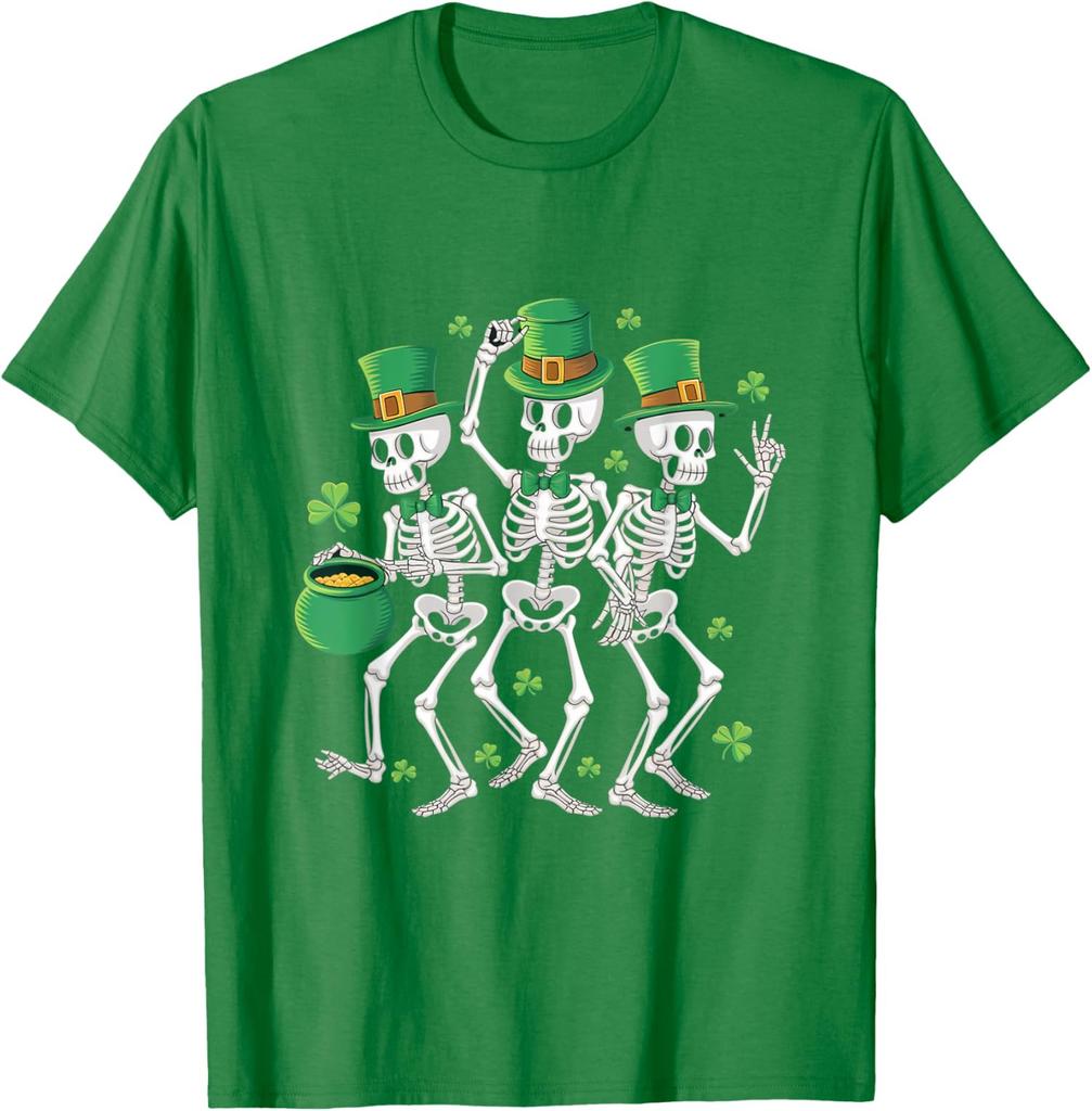 St Patricks Day Skeleton Dancing Skeletons Party T-Shirt