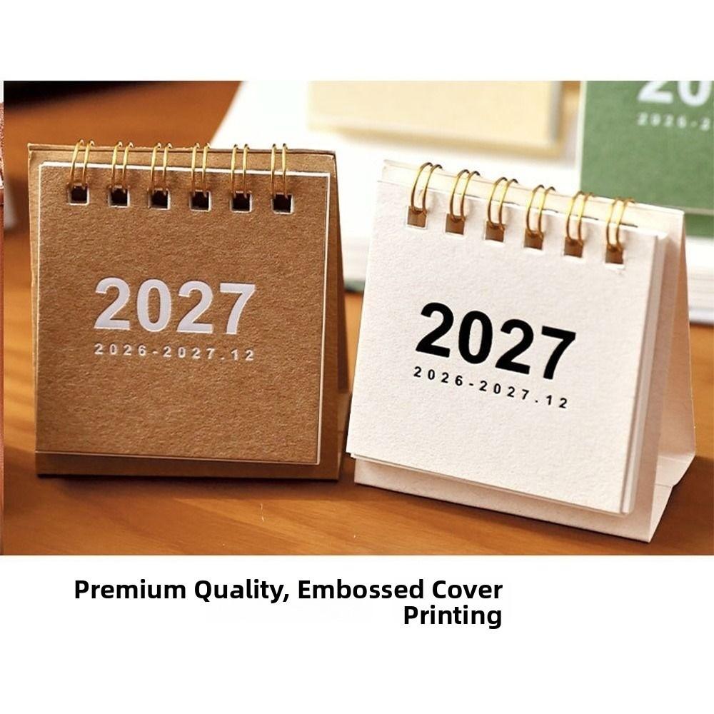 Standing Base 2027 Desk Calendar Mini Flip Calendar New Mini Calendar Daily Planning