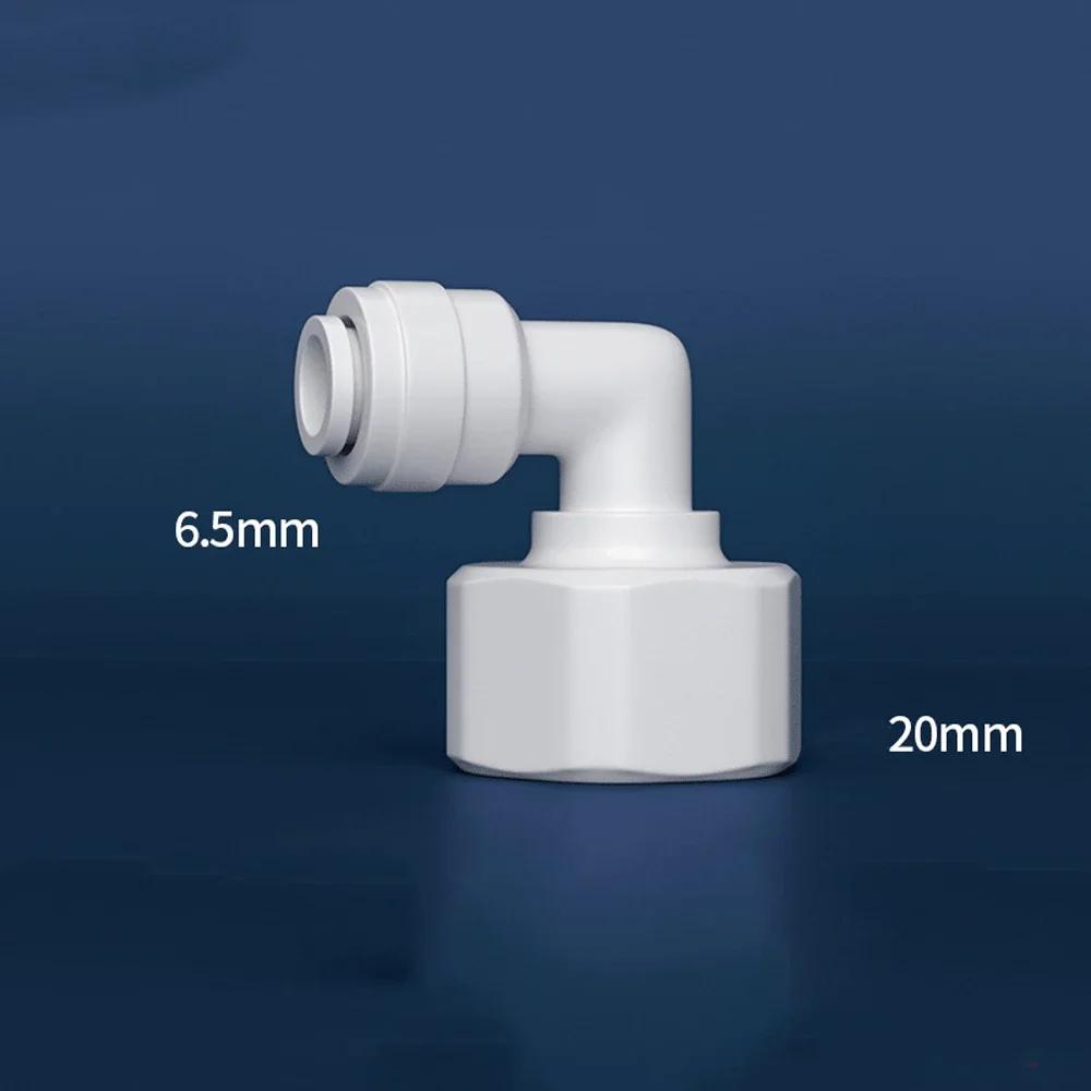 Подходит для трубки OD 1/4" 3/8" Угольник 90 градусов POM Быстроразъемный фитинг-соединитель Для аквариума Системы обратного осмоса Фильтра для воды RO