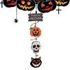 2pcs Halloween Door Hanging Sign Happy Halloween Wooden Signs Rustic Door Hanger Sign for Home Room Indoor Outdoor Ornament