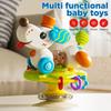 Baby Walker Dining Table Puppy Suction Cup Cartoon Pet Puppy Suction Cup Spinning  Early Education