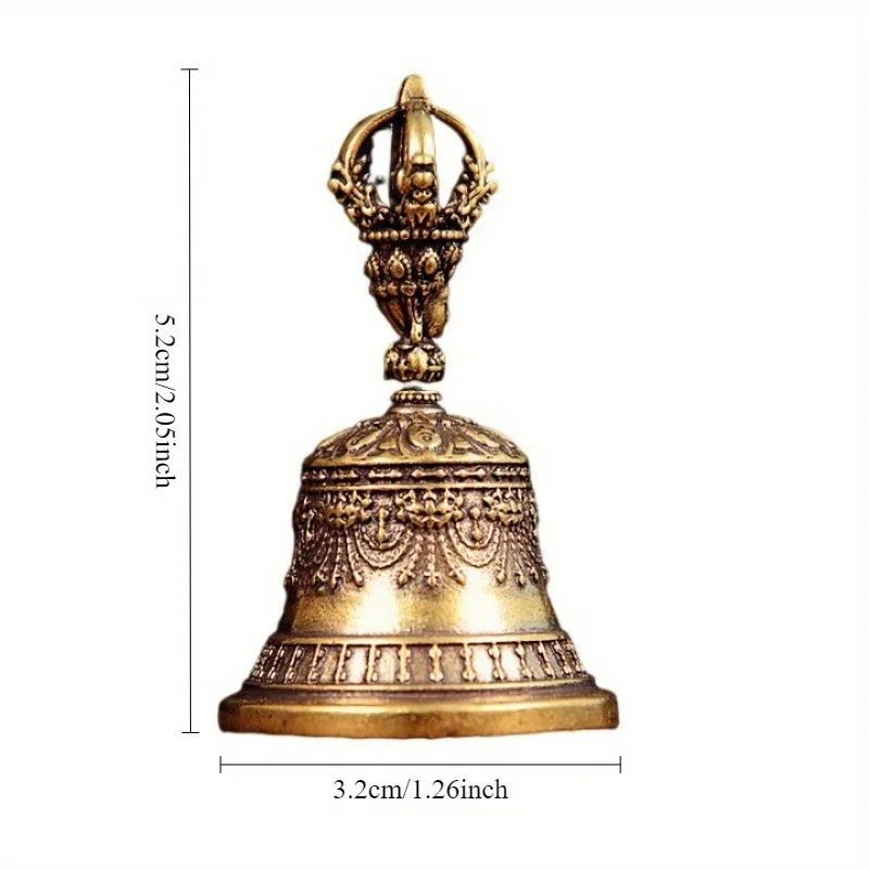 Brass Handicraft Die-casting Drop Bell Key Car Button Wind Bell Tibetan Bronze Bell Creative Gift Home Decoration Accessories