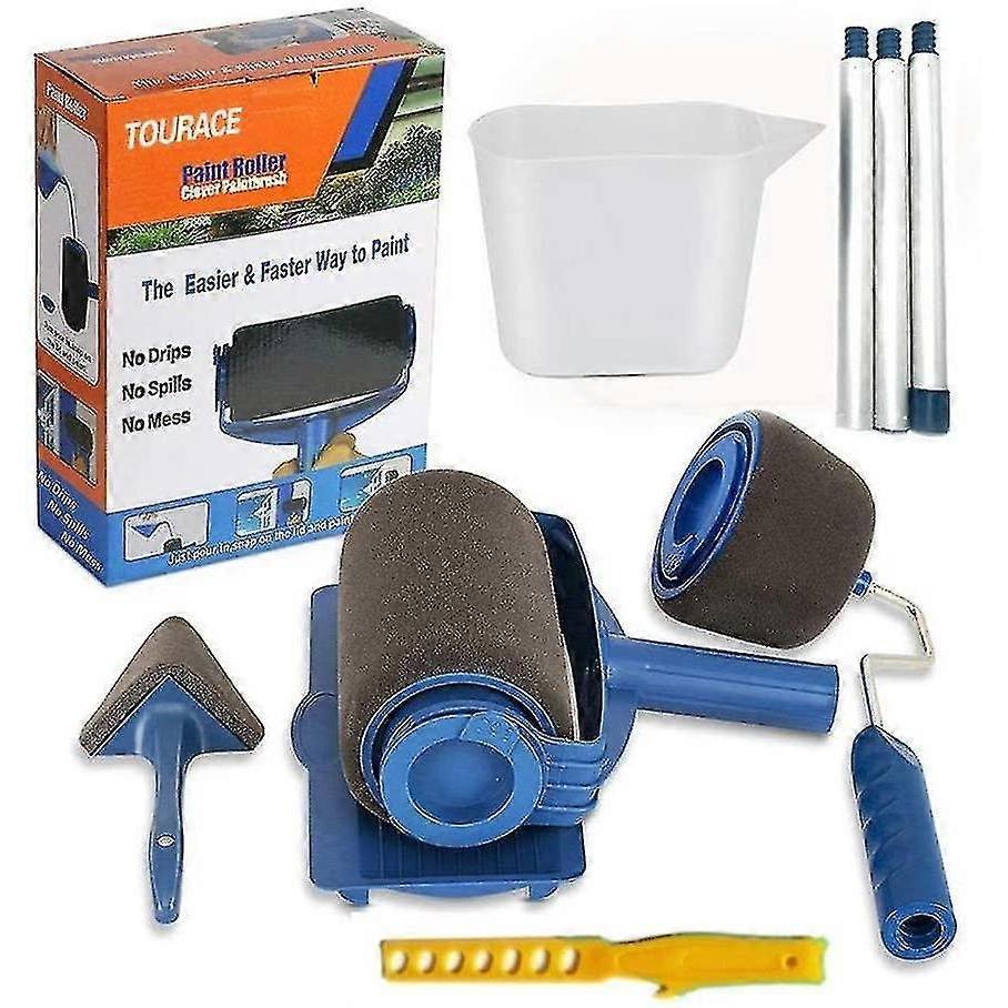 6Pcs Paint Roller Set With Sticks Paint Roller Pro Transform Your Room