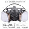 New 8-In-1 Half Face Spraying With Safety 6300/6200 Dust Gas For Painting Polishing Glasses Sespirateor Mask Work Gas Safety