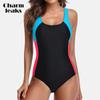 Women's One-piece Sports Swimsuit Water Aerobic Swimsuit Training Swimmingsuit