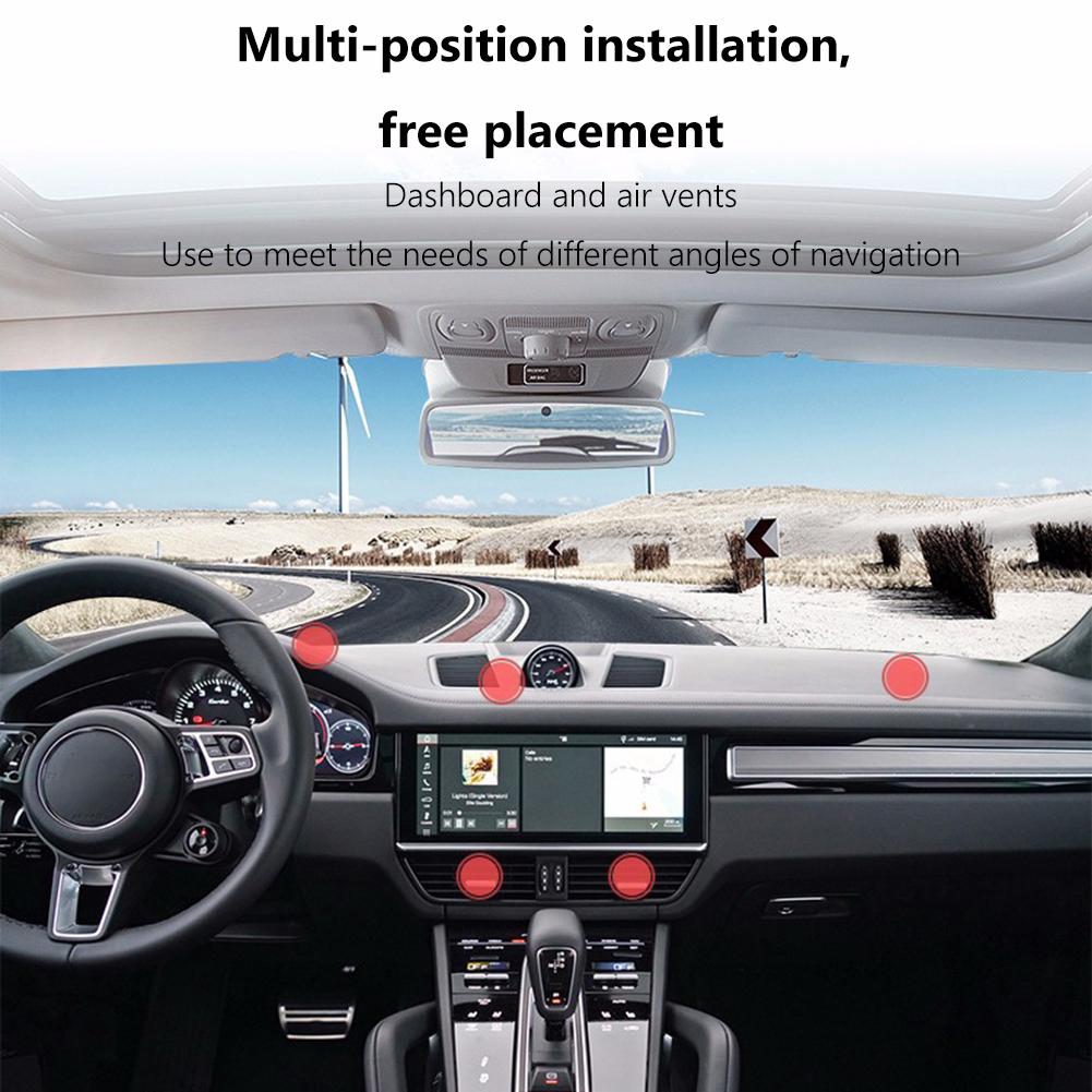 Магнитный держатель телефона, вращающееся на 360 градусов автомобильное крепление для телефона для iPhone 14 13 12 (черный)