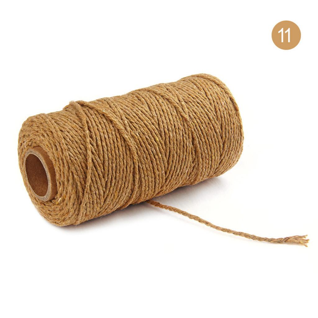 100m Long/100Yard  Cotton Twisted Cord Rope Crafts Macrame  String