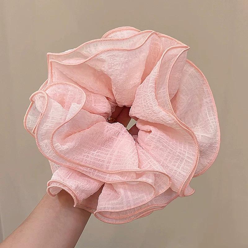 French-Korean Double-Layer Ballet Lace Extra Large Hair Scrunchie