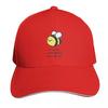 Save The Bees Baseball Cap Cotton Twill Breathable Contrast Two Tone Brim Snapback Flat Bill