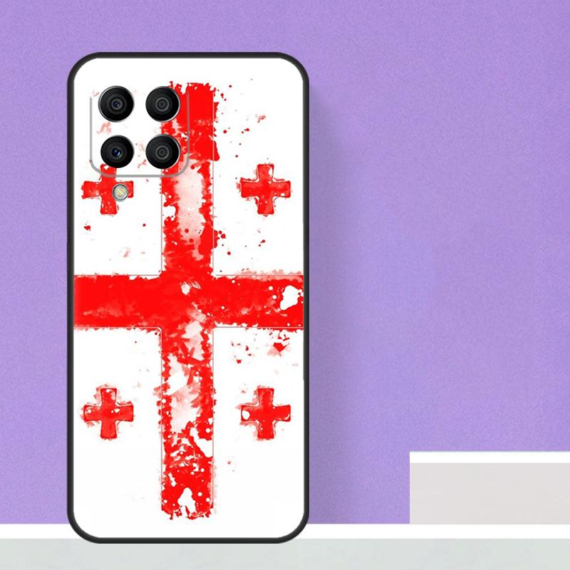 Грузинский гранж-флаг для Samsung Galaxy M21 M51 M12 M32 M52 M13 M23 M33 M53 M34 M54 M30s M31s M15 M55 M20 чехол
