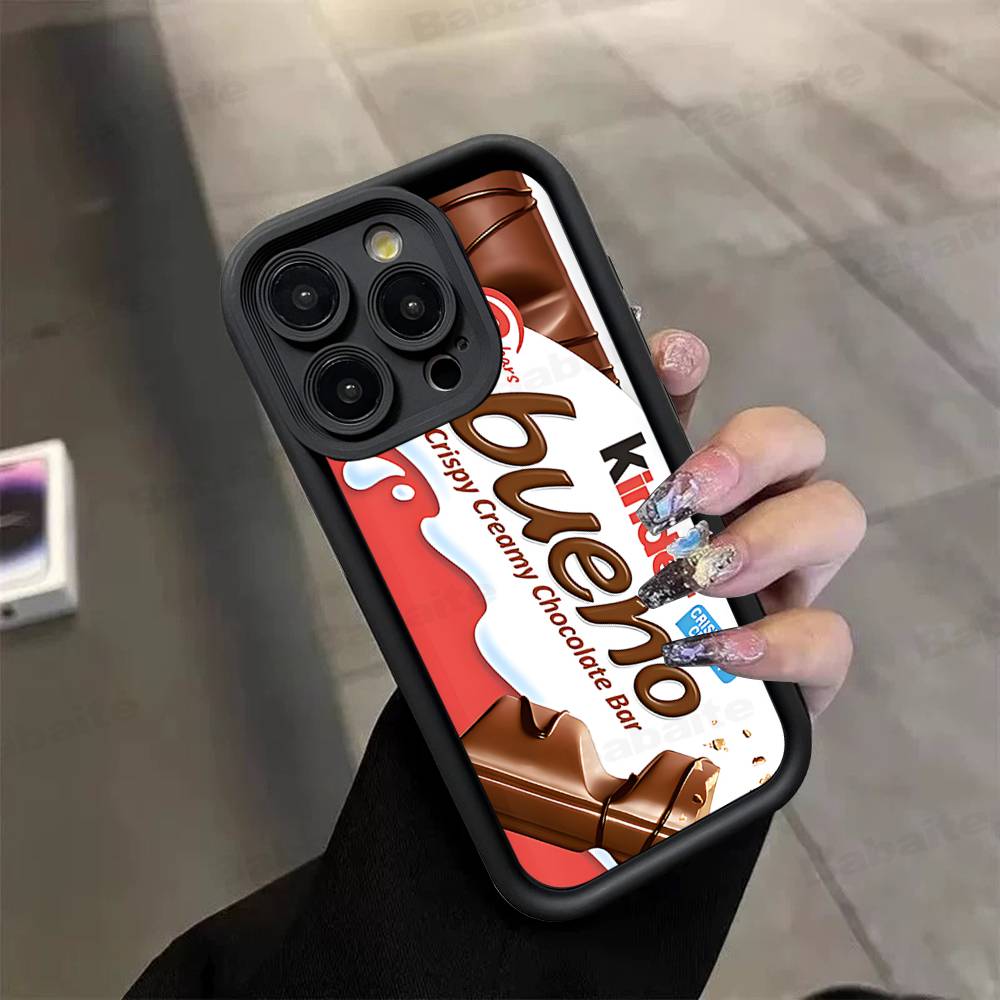 Милый логотип Киндер Сюрприз Силиконовый чехол для телефона для iPhone 17 Pro Max 16 15 14 13 12 11 Plus 17 Air