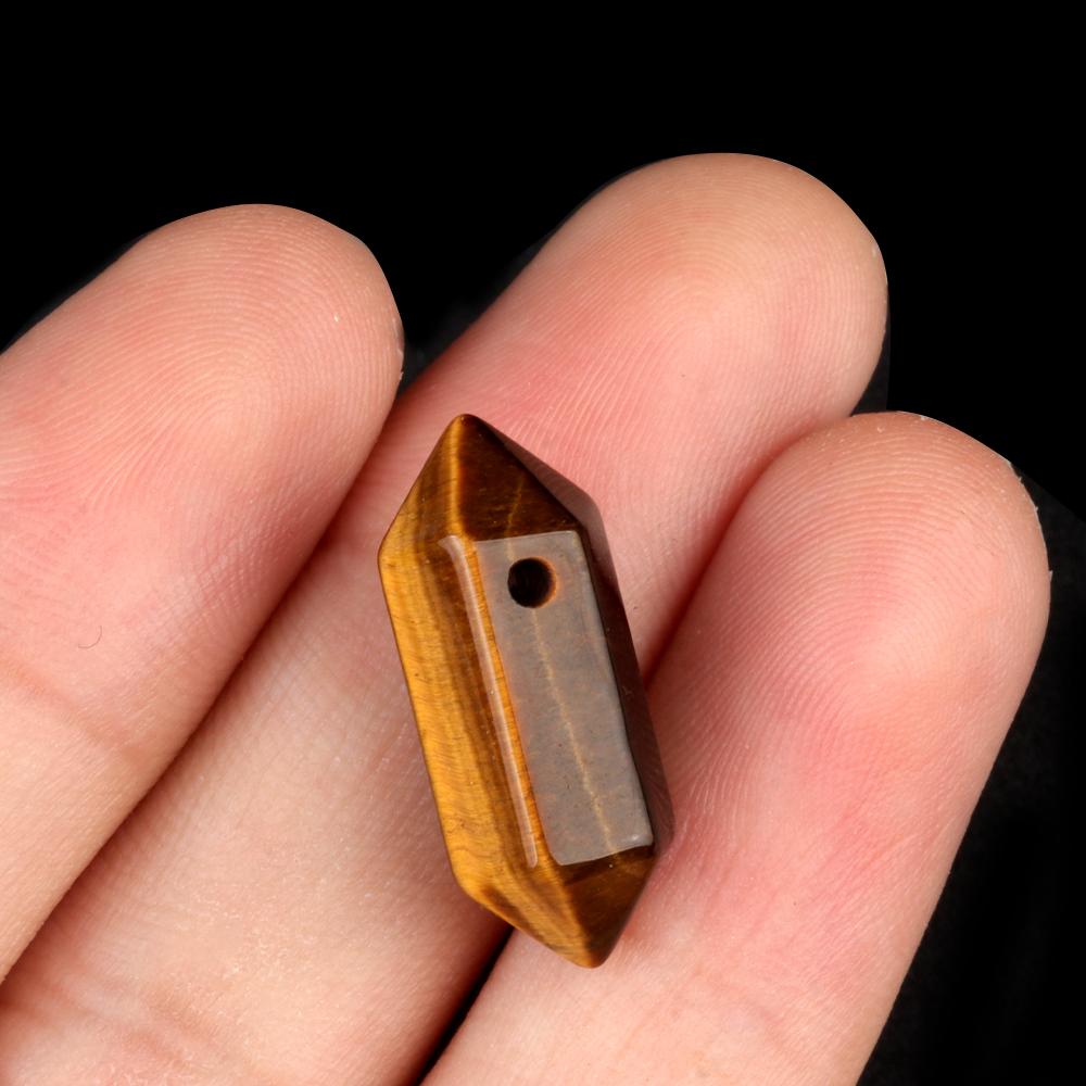 2 шт. серьги кулон натуральный камень шестиугольная колонна одно отверстие кулон для изготовления ювелирных изделий серьги ожерелье аксессуар своими руками