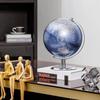 Big Size English Rotating Globe Metal Stand Home Office Decoration European Style Light Luxury Creative Crafts Ornament
