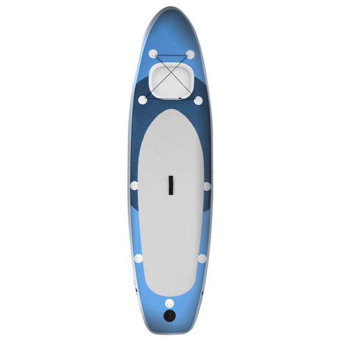 VidaXL Inflatable SUP Board Set Paddleboard Surfboard Paddleboard Outdoor Repair Kit Blue 93389