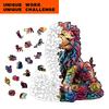 Wooden Irregularly Shaped Animal Jigsaw Puzzles Adult Toys 3D Lions Dinosaurs Eagles Creative Crafts Jigsaw Games Holiday Gifts