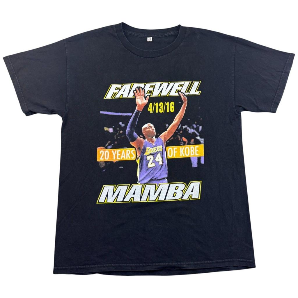 Kobe NBA Lakers T Shirt AAA T Shirt Large Men's Black Cotton Graphic Unisex T-Shirt