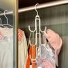 Metal Rotated Handbag Storage Hanger Organizer Multi-layer Bag Ties Scarf Hanging Hook Space-saving Clothes Hanger for Wardrobe