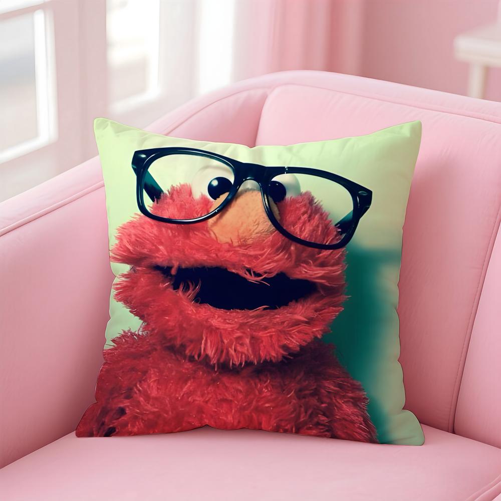 EElmo Cushion Cover Pillow Case Soft Friendly Fabric Concealed Zipper