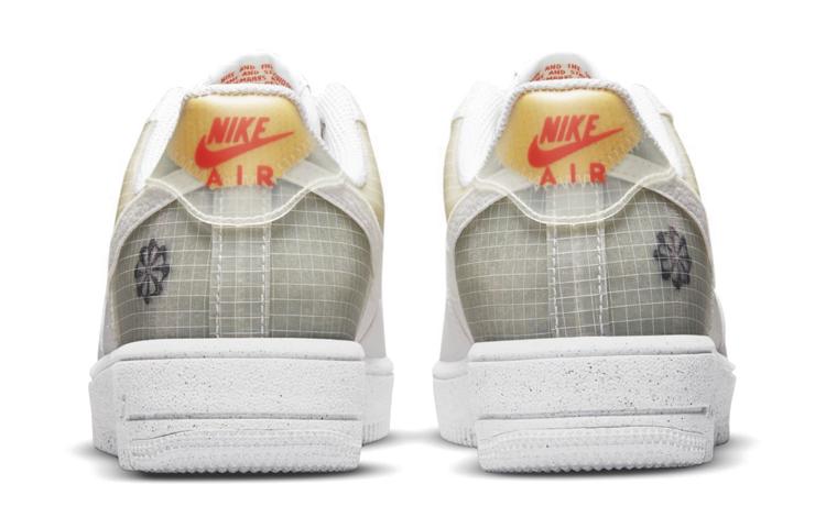 Nike Air Force 1 Crater 'Move To Zero - Белый Оранжевый' GS DH4339-100