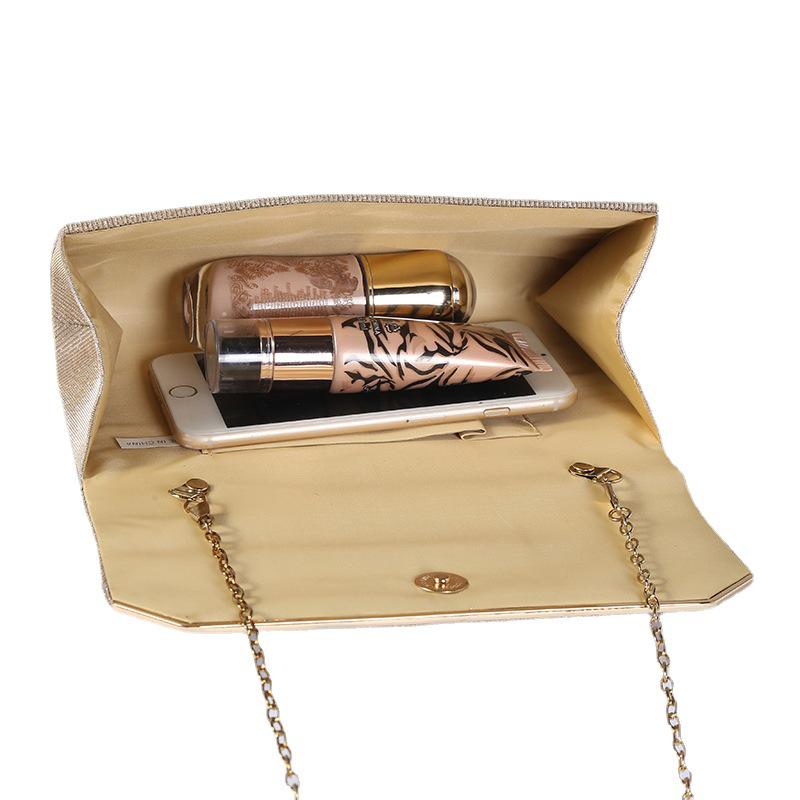 Вечерний клатч с блестками и стразами: Элегантная квадратная сумка кроссбоди