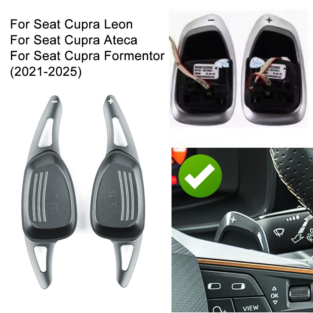 For Cupra Formentor LEON Ateca 2025 2025-2025 2025 Car Steering Wheel Shift Paddle Gear Paddles DSG Extension Aluminum Alloy