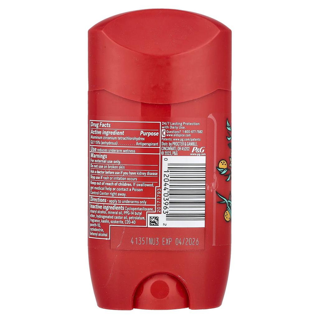OLD SPICE Антиперспирант и дезодорант, Bear Glove, 2,6 унции (73 г)