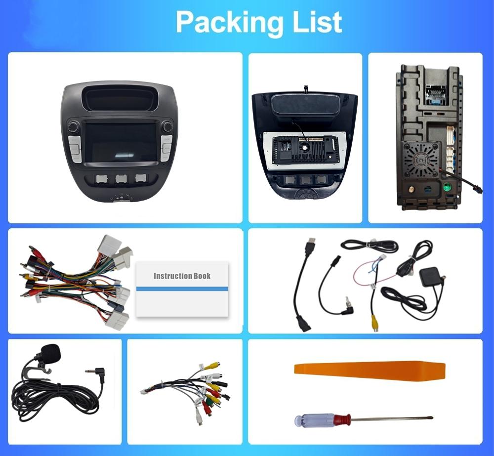 HMG Android 15 For Peugeot 107 Citroen C1 Toyota Aygo 2005-2014 Car Radio Autoradio Auto Intelligent Systems Apple Carplay GPS