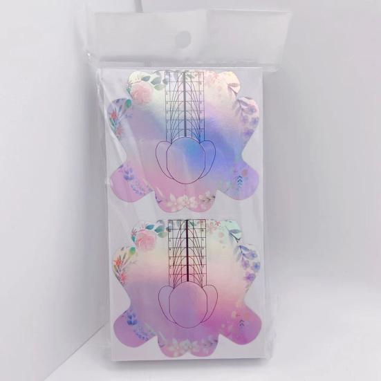 Yousheng 100Pcs Professional Long Nail Forms Acrylic Nail Paper Forms Easy To Use Thick Nail Extension Forms Manicure Tools